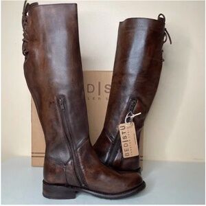 New BED STU Manchester Distressed Riding Boots Size 7.5